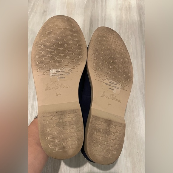 Sam Edelman Navy Blue Suede Women's Loafers Flats with Gold Accent S 6.5 - Picture 5 of 7